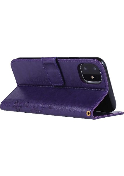 IPhone 11 Için Filp Durumda Kart Tutucu Manyetik Kapatma Pu Deri Kickstand (Yurt Dışından) modelleri
