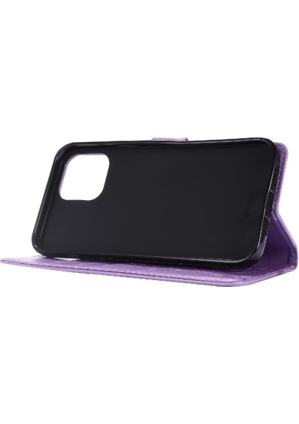 IPhone 14 Için Filp Durumda Pro Max Pu Deri Kart Tutucu Kickstand Bilek (Yurt Dışından)