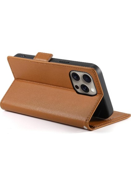 IPhone 16 Için Flip Case Pro Max Kart Yuvaları Flip Iş Cüzdan Günlük Kullanım (Yurt Dışından)