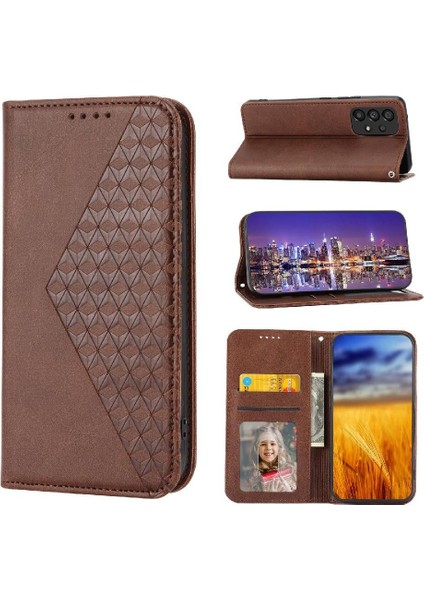 Samsung Galaxy A33 5g Günlük Kullanım Için Flip Case Eşkenar Dörtgen Şekli El Kayışı (Yurt Dışından)