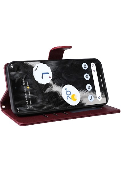 Google Piksel 7 Pro Deri Kılıf Için Flip Case Basit Iş Flip Kapak (Yurt Dışından)