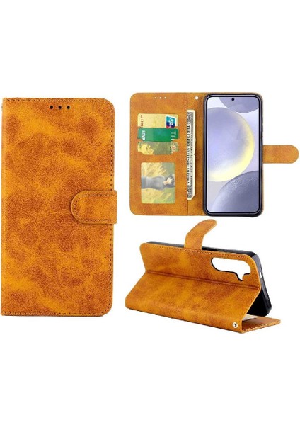 Samsung Galaxy S24 Artı Pu Deri Kickstand Tam Kart Için Filp Durumda (Yurt Dışından) fiyatları