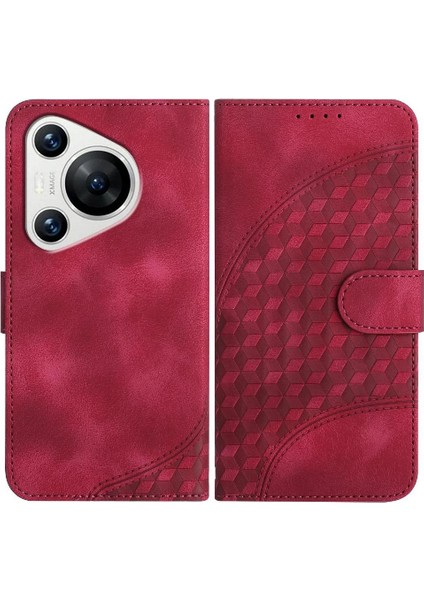 Huawei Pura 70 Pro Için Flip Case Pu Deri Kapak Çevirin Darbeye Deri (Yurt Dışından)