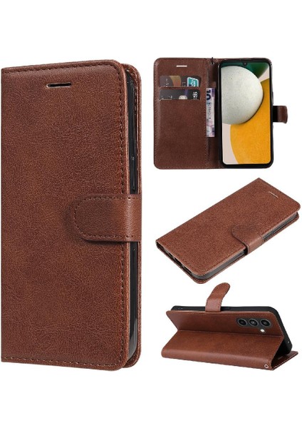 Samsung Galaxy A15 Iş Cüzdan Telefon Kılıfı Için Flip Case Klasik Katı (Yurt Dışından)