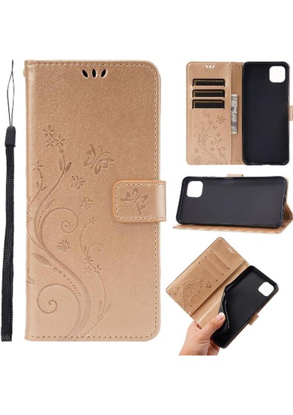 Samsung Galaxy A22 5g Manyetik Kapatma Kickstand Kart Tutucu Için Filp Durumda (Yurt Dışından)