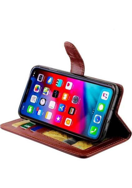 IPhone 11 Için Flip Case Pro Manyetik Kapatma Kickstand Pu Deri Kart (Yurt Dışından)