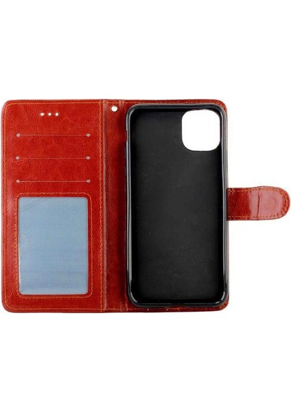 IPhone 11 Için Flip Case Pro Manyetik Kapatma Kickstand Pu Deri Kart (Yurt Dışından)