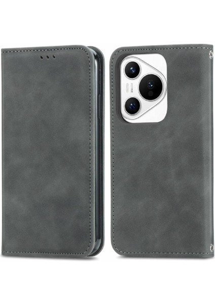 Huawei Pura 70 Için Flip Case Basit Iş Cüzdan Deri Kılıf Flip (Yurt Dışından)