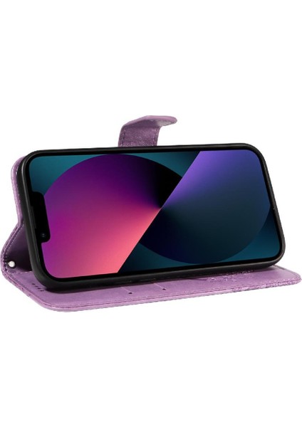 Kredi Kartı Yuvası ile IPhone 14 Için Flip Case Ayrılabilir El Kayışı Yüksek (Yurt Dışından) modelleri
