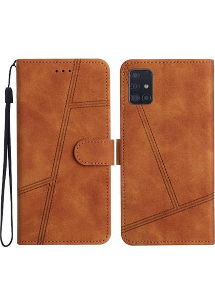 Samsung Galaxy A71 4g Bilek Kayışı Için Flip Case Kart Yuvaları Tutucu Manyetik (Yurt Dışından)