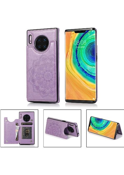 Cüzdan Huawei Mate 30 Için Kart Tutucu Kılıf ile Pro Flip Darbeye Çift (Yurt Dışından)