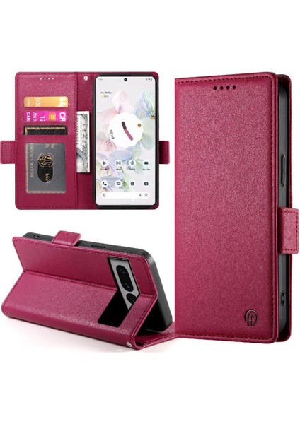 Google Piksel 7 Pro Cüzdan Kart Yuvaları Için Flip Case Iş Günlük Kullanım Flip (Yurt Dışından)