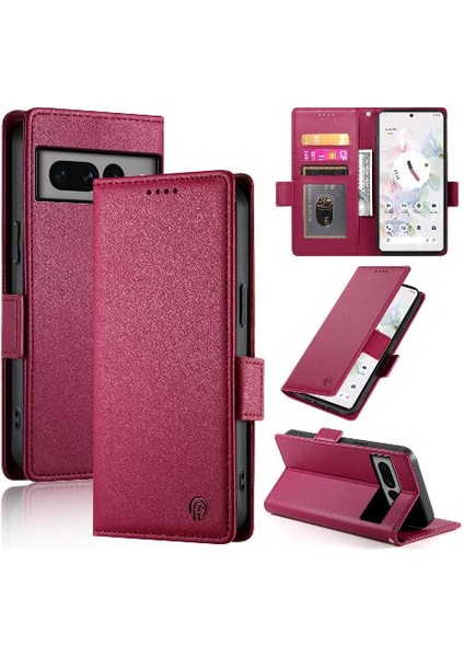 Google Piksel 7 Pro Cüzdan Kart Yuvaları Için Flip Case Iş Günlük Kullanım Flip (Yurt Dışından)