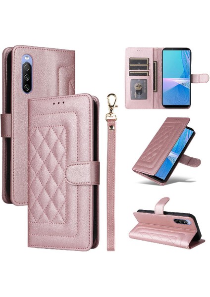 Bdt Shop Sony Xperia 10 Iii Için Flip Case Cüzdan Kılıf Kapak Kapak Basit (Yurt Dışından)