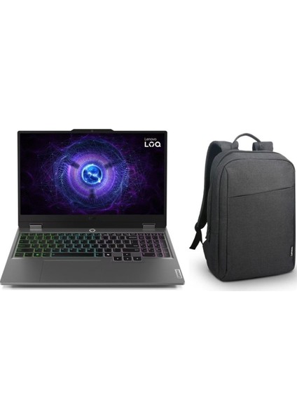 Loq 15IRX9 Intel Core I7 13650HX 16GB 2tb SSD Rtx 3050 6gb (95W) 15.6" 144Hz Fhd Freedos Taşınabilir Bilgisayar 83DV00HSTRP8 + Lenovo B210 15.6" Siyah Çanta