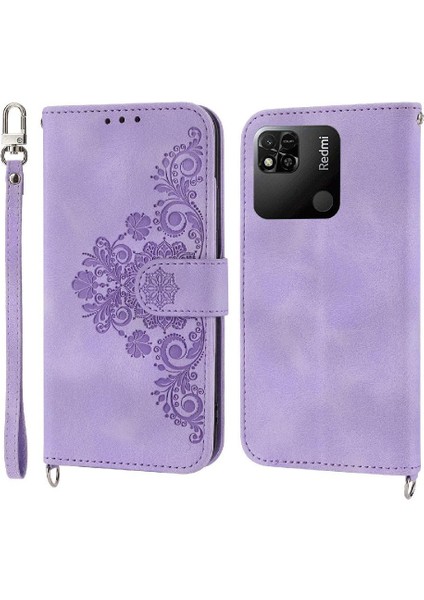 Xiaomi Redmi 12C Kabartmalı Darbeye Dayanıklı Çoklu Kredi Kartı Için Flip Case (Yurt Dışından)