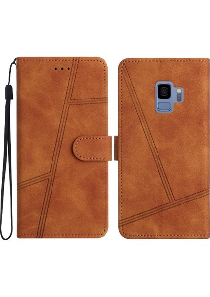 Samsung Galaxy S9 Için Flip Case Tam Koruma Bilek Kayışı Cüzdan Pu Flip (Yurt Dışından) indirimleri
