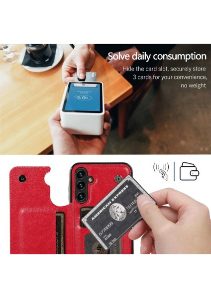 Samsung Galaxy A35 5g Kart Yuvaları Için Cüzdan Kılıf Pu Deri Kickstand (Yurt Dışından) indirimleri