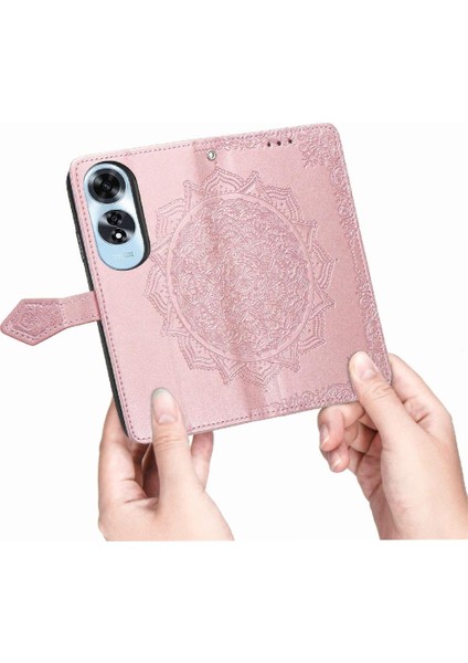 Oppo A60 4g Için Flip Case Basit Iş Zarif Desen Darbeye (Yurt Dışından) modelleri