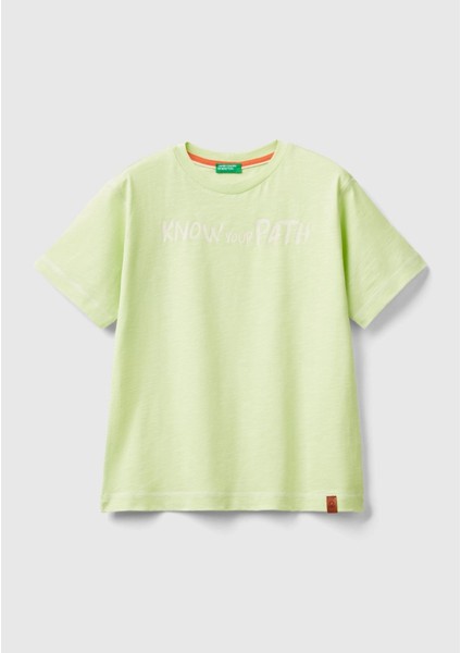 Erkek Çocuk Açık Yeşil T-Shirt 3BR4C10IW-022