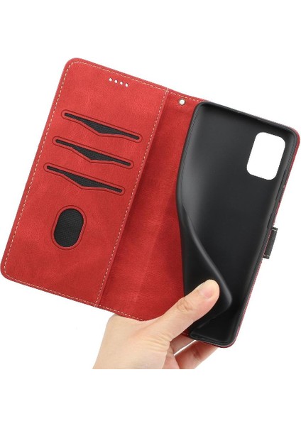 Samsung Galaxy A71 4g Manyetik Kapatma Kart Yuvası Kickstand Için Cüzdan Kılıf (Yurt Dışından) modelleri