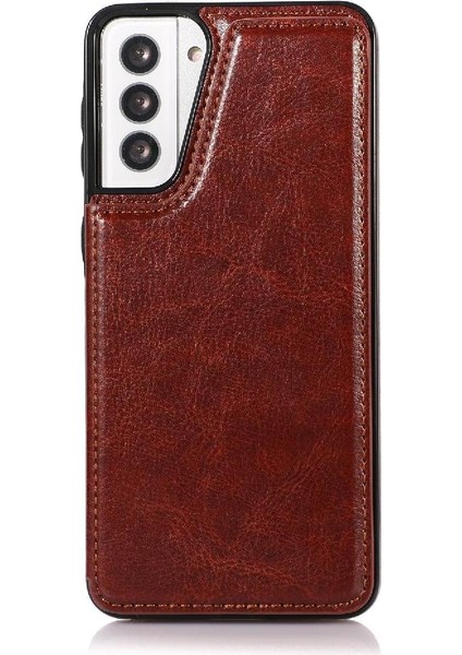 Samsung Galaxy S21 Artı Çift Manyetik Toka Kart Yuvaları Için Cüzdan Kılıf (Yurt Dışından) fiyatları
