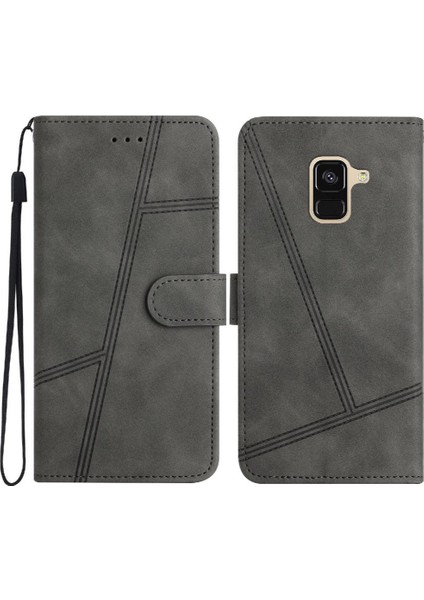 Samsung Galaxy A8 Artı 2018 Tam Koruma Için Flip Case Cüzdan Pu Bilek (Yurt Dışından)