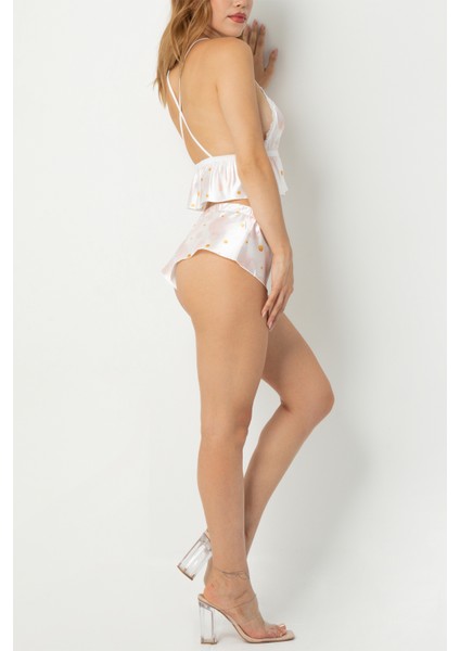 Desenli Askılı Şortlu TAKIM-19449 fırsatları