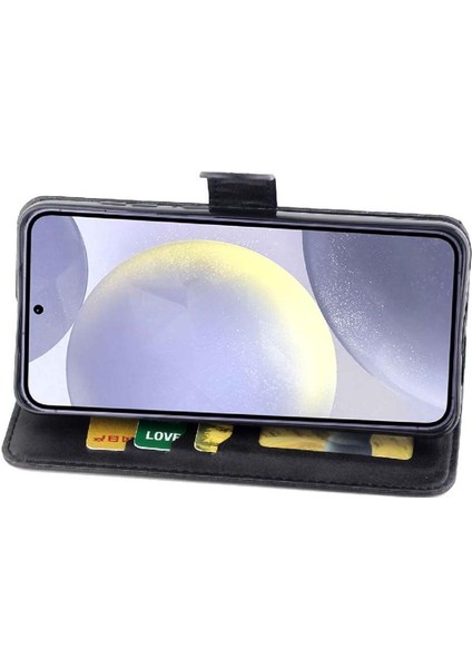 Samsung Galaxy S24 Artı Pu Deri Kickstand Tam Kart Için Filp Durumda (Yurt Dışından) fırsatları