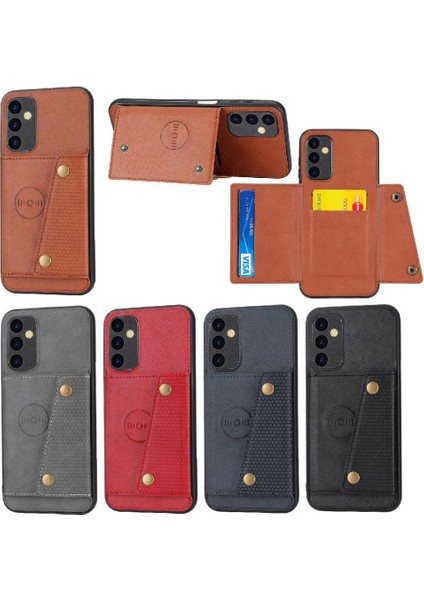 Samsung Galaxy A34 5g Kickstand Buit Için Cüzdan Kılıf Demir Kart Tutucu (Yurt Dışından) fiyatları