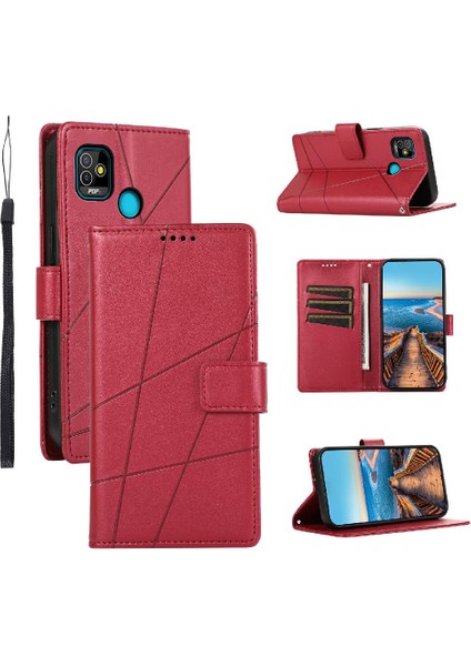 Tecno Pop 5 Darbeye Kickstand Üç Kart Yuvaları Şok Için Flip Case (Yurt Dışından)