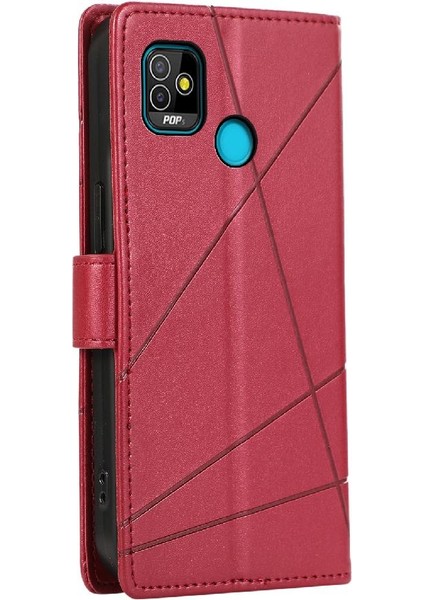 Tecno Pop 5 Darbeye Kickstand Üç Kart Yuvaları Şok Için Flip Case (Yurt Dışından)