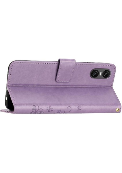 Sony Xperia 10 Vı Için Filp Durumda Bilek Kayışı Manyetik Kapatma Kickstand Pu (Yurt Dışından) fırsatları