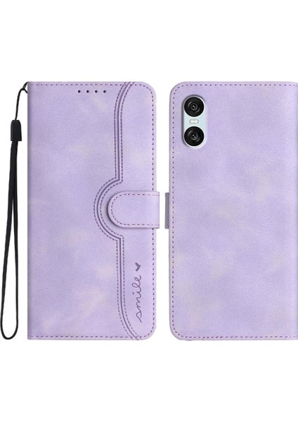 Sony Xperia 10 Vı Case Premium Pu Dahili Mıknatıs Kapağı ile Uyumlu (Yurt Dışından)