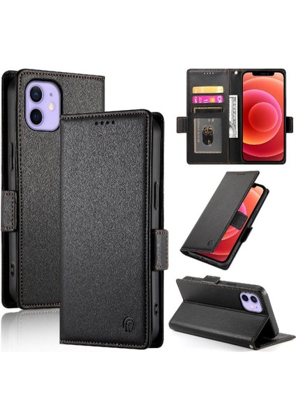 IPhone 12 Cüzdan Günlük Kullanım Için Flip Case Kart Yuvaları Flip Iş (Yurt Dışından) modelleri