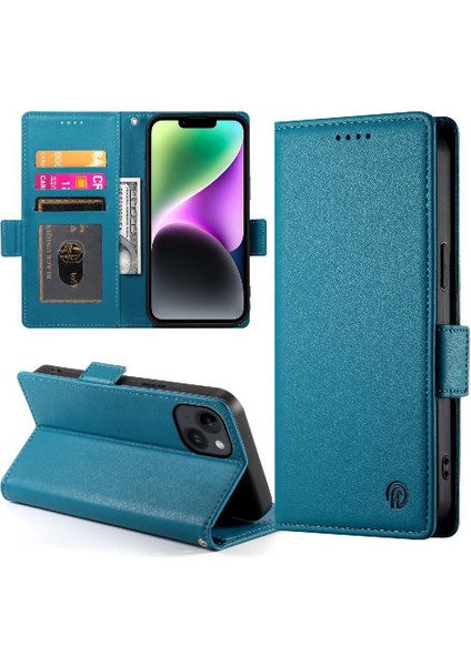 IPhone 14 Cüzdan Günlük Kullanım Için Flip Case Kartvizit Yuvaları (Yurt Dışından)