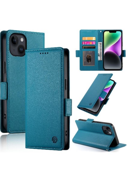 IPhone 14 Cüzdan Günlük Kullanım Için Flip Case Kartvizit Yuvaları (Yurt Dışından) modelleri
