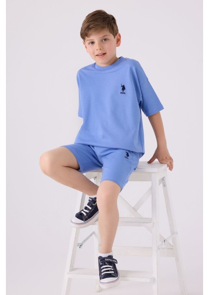 Erkek Çocuk Bermuda Takım Açık Indigo modelleri