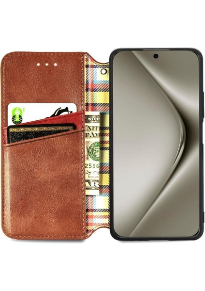 Huawei Pura 70 Pro Için Flip Case Kapak Zarif Iş Cüzdan (Yurt Dışından)
