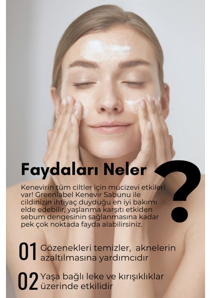 Kenevir Sabunu Natural 120gr.