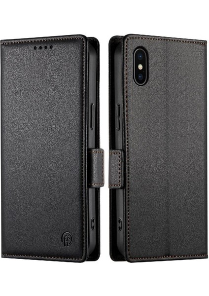 IPhone x Için Flip Case/xs Cüzdan Flip Kart Yuvaları Iş Günlük Kullanım (Yurt Dışından)