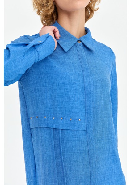 Eco Kumaş Rahat Kullanımlı Uzun Kurtarıcı Tunik Indigo fiyatları