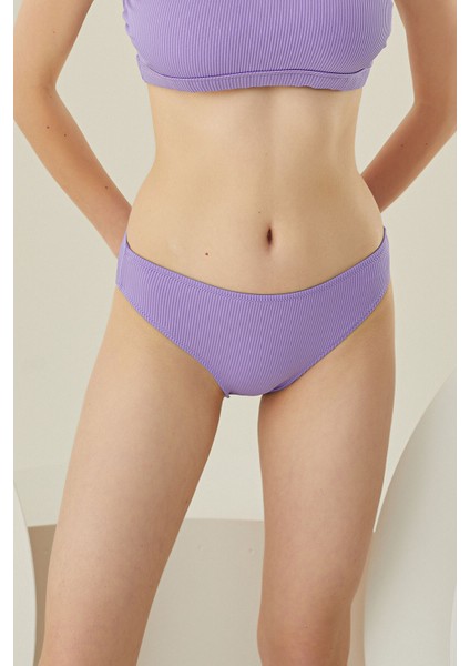 Lila Reps Basic Tek Alt Bikini