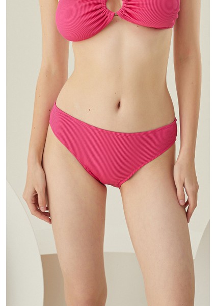 Fuşya Reps Basic Tek Alt Bikini