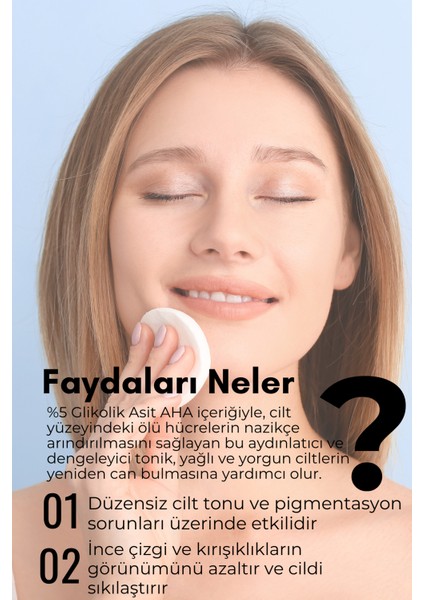 %5 Glikolik Asit - AHA İçeren Peeling Etkili Clarity Tonic 200 ml indirimleri