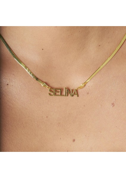 Yılan Zinciri Isim Kolye modelleri