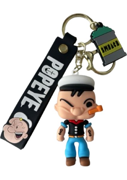 Popeye Anahtarlık Karikatür - Çanta Araba Anahtarlığı / Popeye Keychain