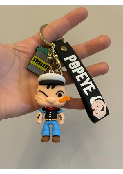 Popeye Anahtarlık Karikatür - Çanta Araba Anahtarlığı / Popeye Keychain