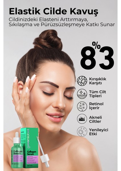 Greenlabel Anti Aging Kolajen Retinol Cilt Serumu 30 ml