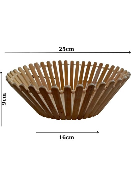 Ahşap Çubuk Ekmek Sepeti